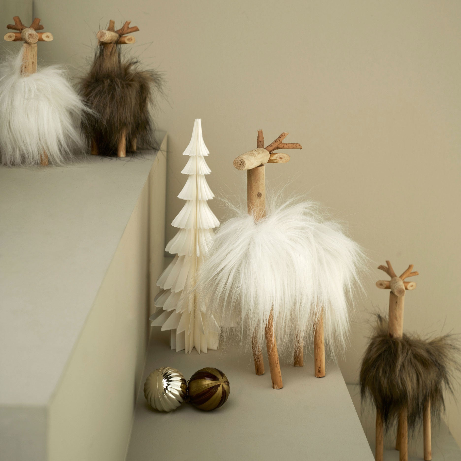 Papier-Weihnachts-Baum Weiß